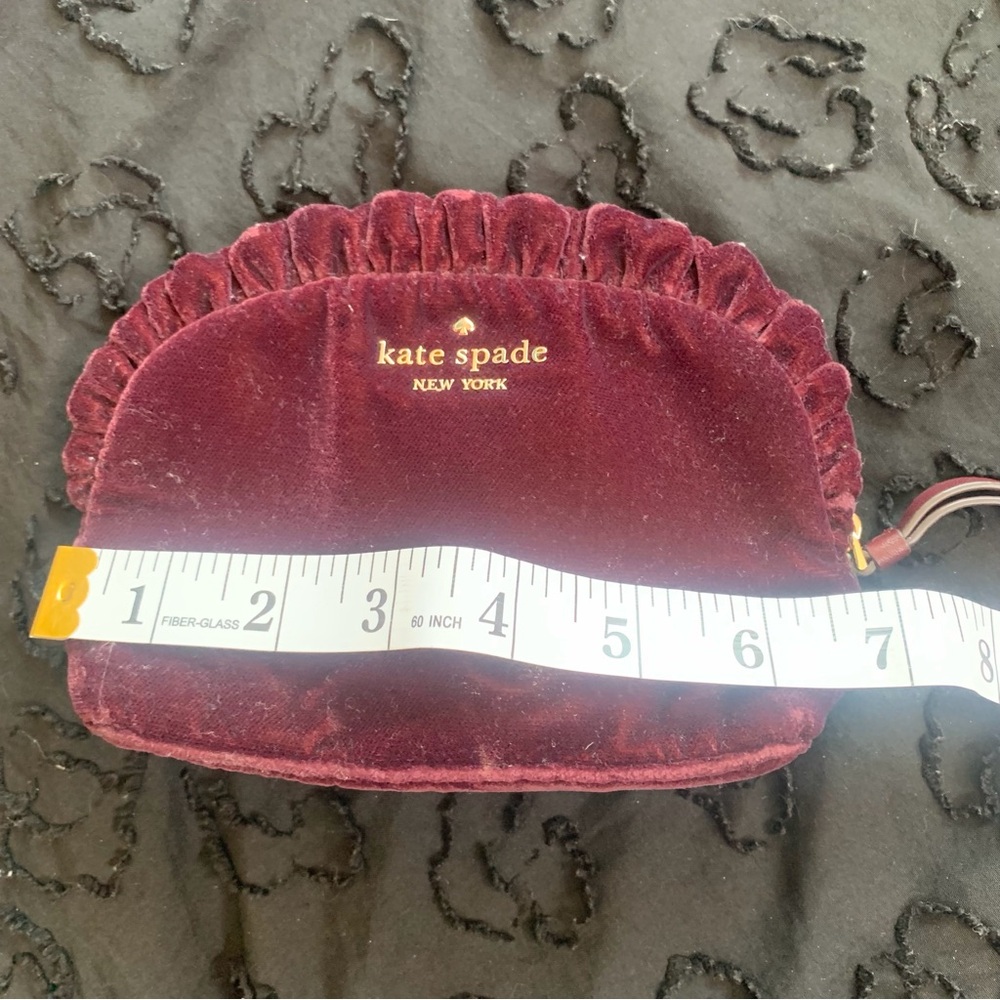 Kate Spade Maroon Velvet Bag